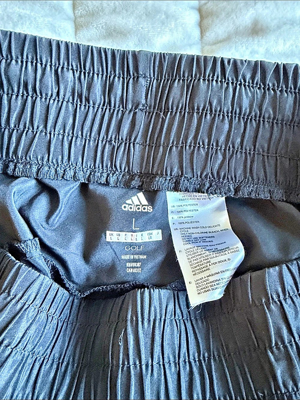 adidas Black Golf Shorts Size Large NWT